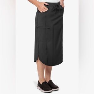 Cherokee infinity black scrub skirt